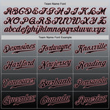 Custom Gray Black-Pink Authentic Fade Fashion Baseball Jersey