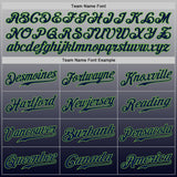 Custom Gray Neon Green-Navy Authentic Fade Fashion Baseball Jersey