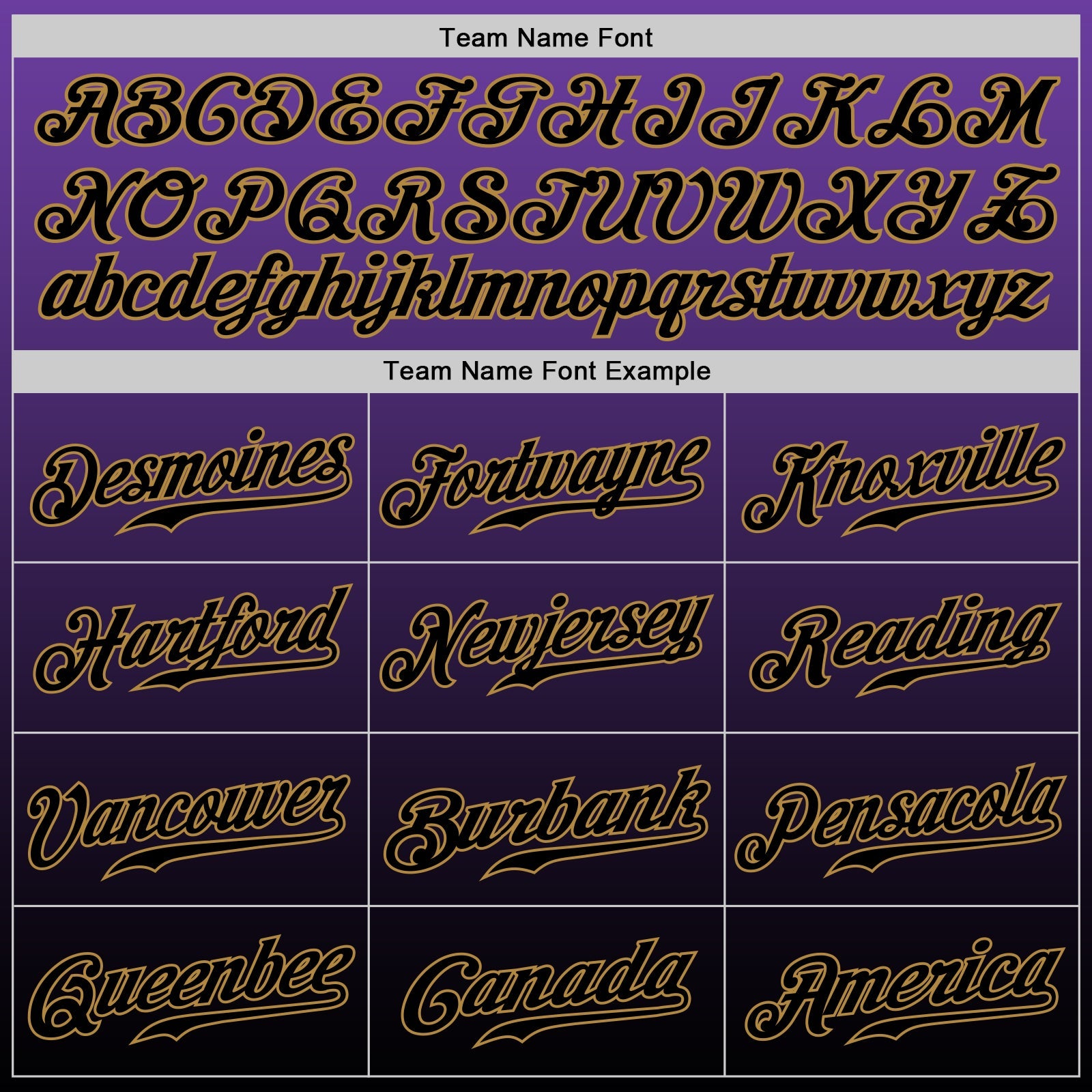 Custom Purple Black-Old Gold Authentic Fade Fashion Baseball Jersey