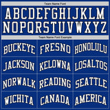 Custom Royal White-Black Authentic Throwback Basketball Jersey