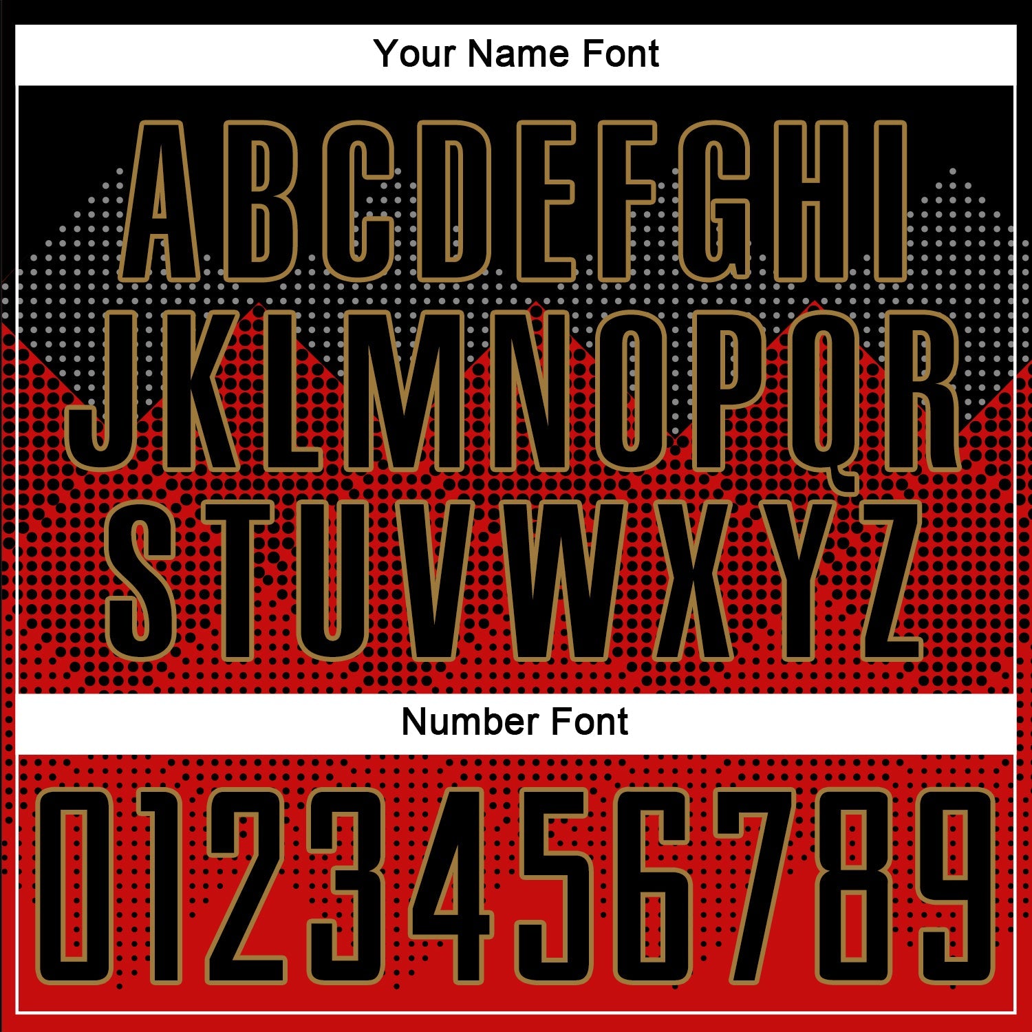 Custom Red Black-Old Gold Sublimation Soccer Uniform Jersey