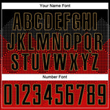 Custom Red Black-Old Gold Sublimation Soccer Uniform Jersey