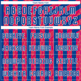 Custom Red Royal-White Sublimation Soccer Uniform Jersey