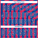 Custom Red Royal-White Sublimation Soccer Uniform Jersey