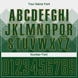 Custom White Green-Old Gold Sublimation Soccer Uniform Jersey