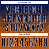 Custom Texas Orange Navy-White Sublimation Soccer Uniform Jersey