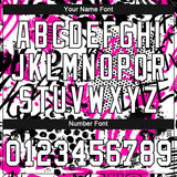 Custom Graffiti Pattern White-Black 3D Authentic Baseball Jersey