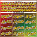 Custom Graffiti Pattern Gold-Black 3D Authentic Baseball Jersey