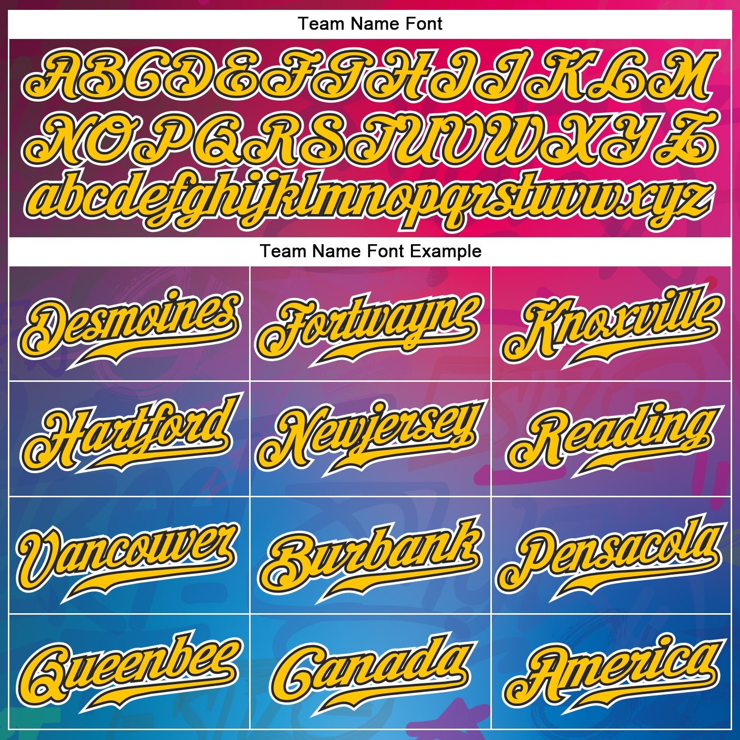 Custom Graffiti Pattern Gold-Black 3D Authentic Baseball Jersey