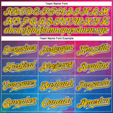 Custom Graffiti Pattern Gold-Black 3D Authentic Baseball Jersey