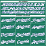 Custom Kelly Green White Pinstripe White-Royal Authentic Baseball Jersey