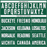 Custom Kelly Green White-Gray Authentic Baseball Jersey