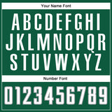 Custom Kelly Green White-Gray Authentic Baseball Jersey