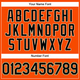 Custom Orange Black Pinstripe Black-Old Gold Authentic Baseball Jersey