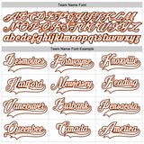 Custom White White-Orange Authentic Baseball Jersey