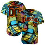 Custom 3D Pattern Design Abstract Graffiti Authentic Baseball Jersey