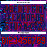 Custom 3D Pattern Design Abstract Interweaving Curved Fluid Art Performance T-Shirt