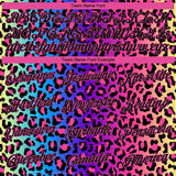 Custom Stitched Purple Black-Pink 3D Pattern Design Leopard Sports Pullover Sweatshirt Hoodie