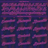 Custom Stitched Navy Purple-Pink 3D Pattern Design Sports Pullover Sweatshirt Hoodie