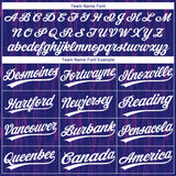 Custom Purple White 3D Pattern Design Authentic Baseball Jersey