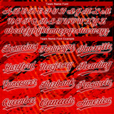 Custom Black Red-White 3D Pattern Design Authentic Baseball Jersey