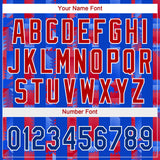 Custom Royal Royal-Red 3D Pattern Design Authentic Baseball Jersey
