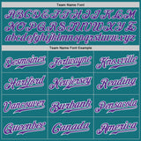 Custom Teal Purple-White Authentic Baseball Jersey