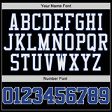 Custom Black Royal-White Authentic Throwback Basketball Jersey