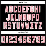 Custom Black Pink-White Mesh Authentic Football Jersey