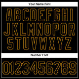 Custom Black Black-Gold Authentic Sleeveless Baseball Jersey