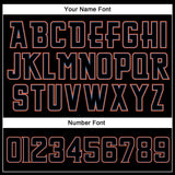 Custom Black Black-Orange Authentic Sleeveless Baseball Jersey