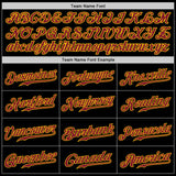 Custom Black Crimson-Gold Authentic Baseball Jersey