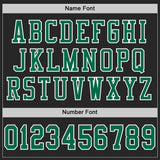 Custom Black Kelly Green-White Mesh Authentic Football Jersey