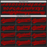 Custom Black Red Authentic Baseball Jersey