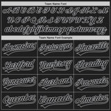 Custom Black Black-Gray Authentic Baseball Jersey