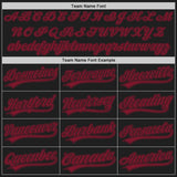 Custom Black Crimson Authentic Baseball Jersey