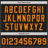 Custom Black Blaze Orange Authentic Baseball Jersey