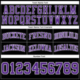 Custom Black Purple-White Authentic Throwback Basketball Shorts