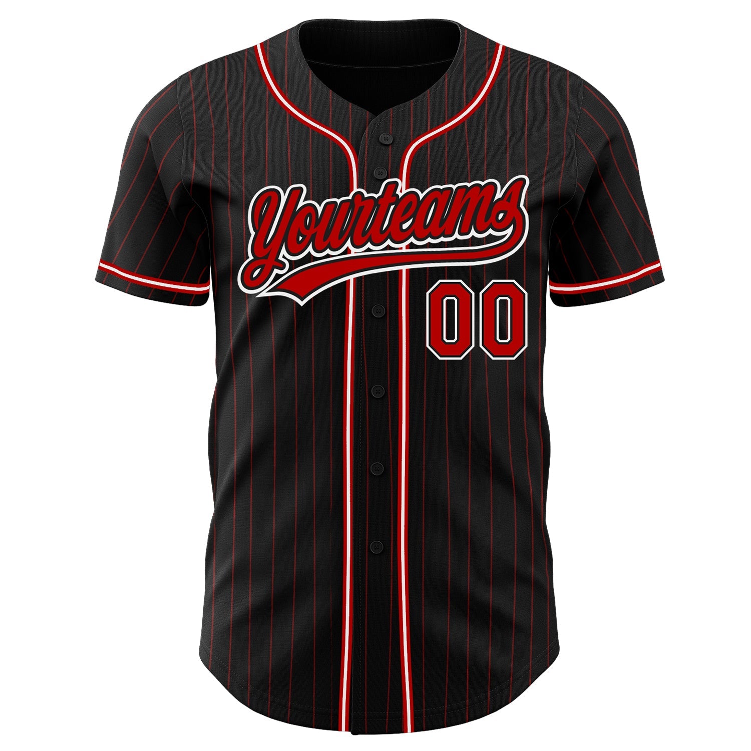 red striped baseball jersey