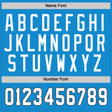 Custom Blue White-Black Hockey Jersey