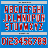 Custom Blue Red-White Performance T-Shirt