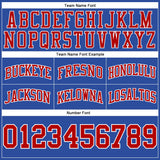 Custom Blue Red-White Authentic Throwback Basketball Shorts