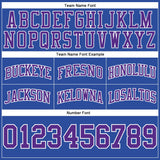 Custom Blue Purple-White Authentic Throwback Basketball Shorts