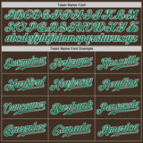 Custom Brown Kelly Green-White Authentic Baseball Jersey