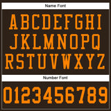 Custom Brown Blaze Orange Mesh Authentic Football Jersey
