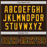 Custom Brown Brown-Gold Authentic Baseball Jersey