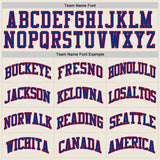 Custom Cream Royal-Red Authentic Throwback Basketball Jersey