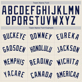 Custom Cream Navy Authentic Baseball Jersey