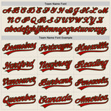 Custom Cream Red-Green Authentic Baseball Jersey
