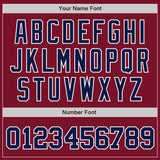 Custom Crimson Navy-White Authentic Baseball Jersey